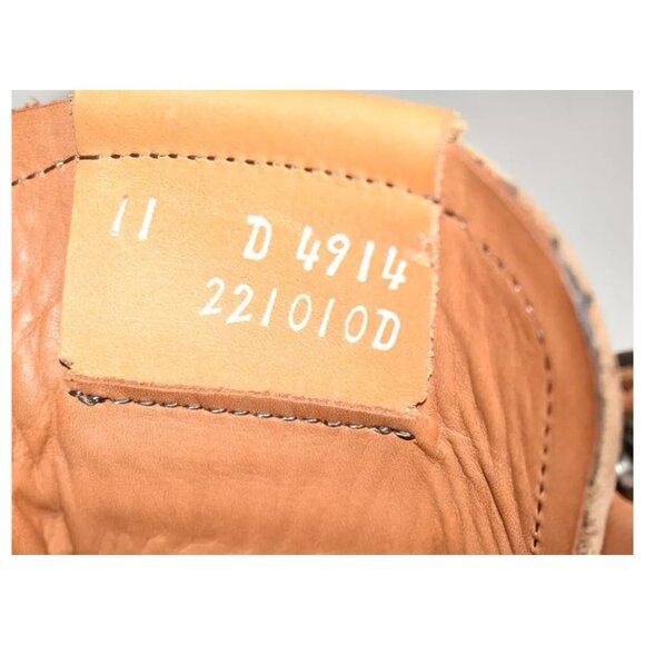 New! ALLEN EDMONDS Freeport Apron Toe Boot Brown Leather Size 11 D DD435 4914